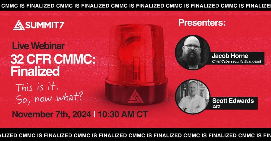 CMMC Final Rule Webinar On-Demand