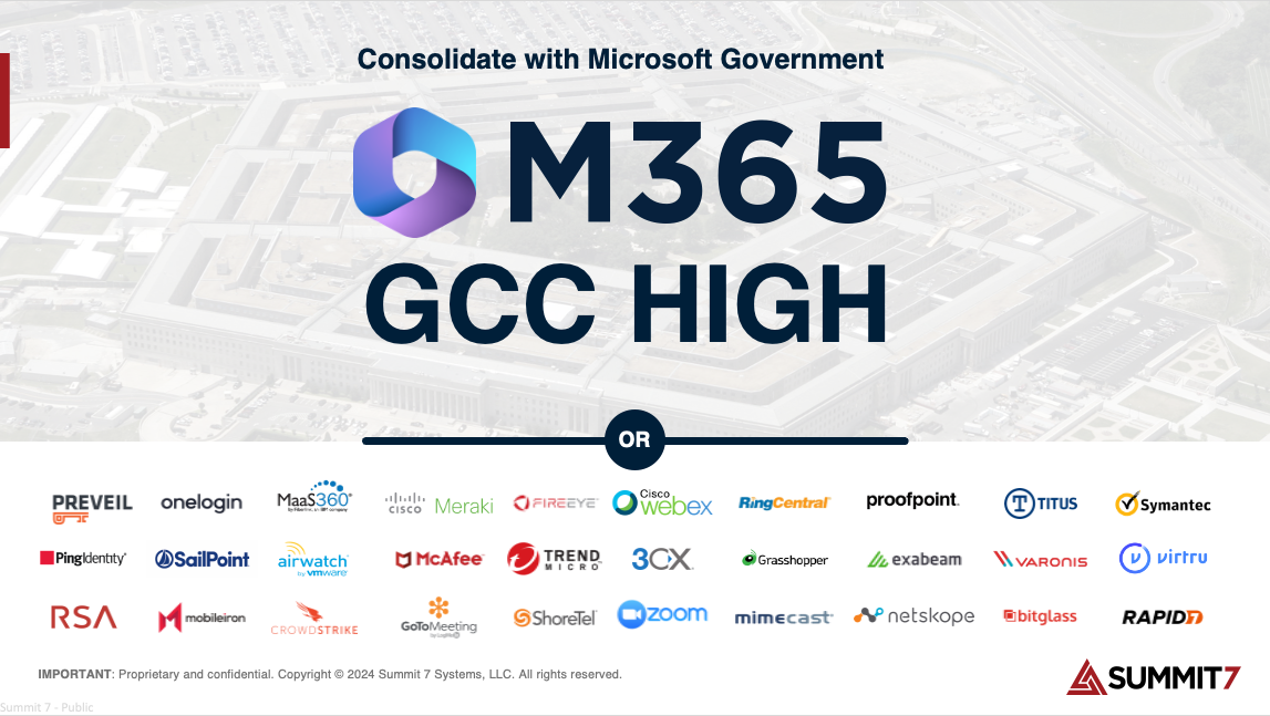 How to Consolidate with M365 GCC High