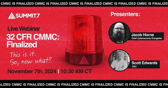 CMMC Finalized: The 32 CFR CMMC Final Rule