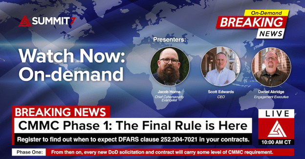 CMMC Phase 1: The Final Rule is Here